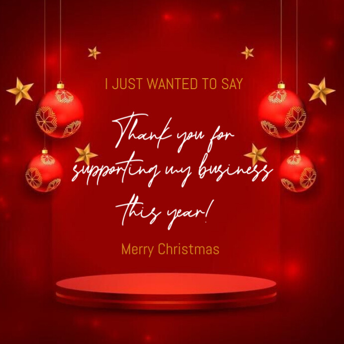 Maximalist Thank You For Supporting My Business Instagram Post Template ...