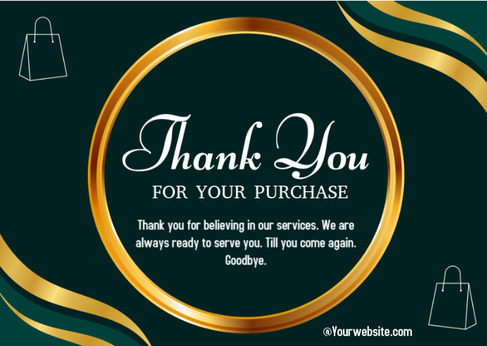 Copy of Maximalist Thank You For Your Order Online Design Flyer ...