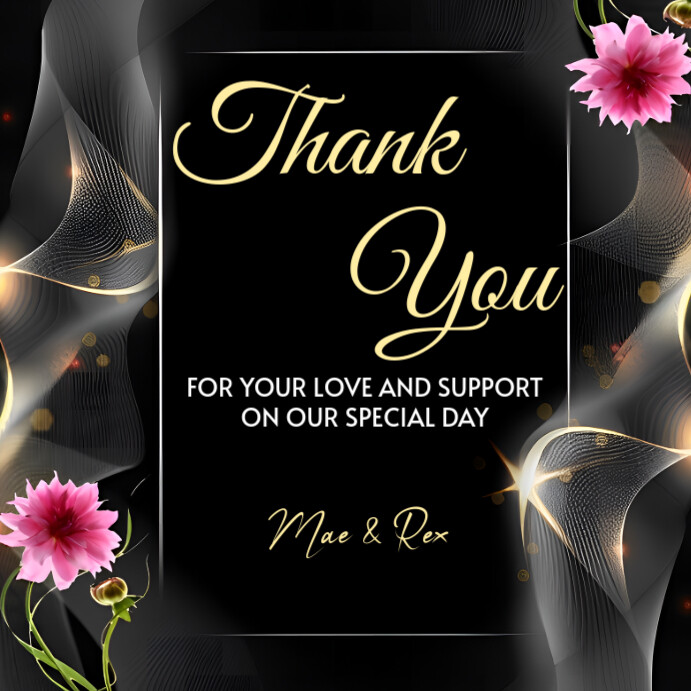 Copy of Maximalist Thank You Instagram Post | PosterMyWall