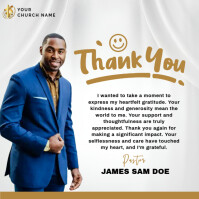 Maximalist Thank You Message Square (1:1) template