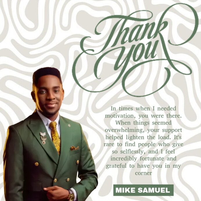 Copy of Maximalist Thank You Square (1:1) | PosterMyWall