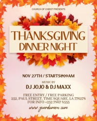 Maximalist Thanksgiving Dinner Instagram Portrait template