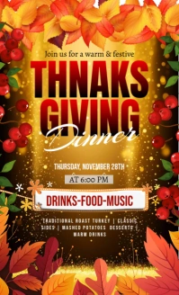 Maximalist Thanksgiving Flyer Us Legal template