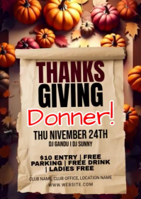 Cokelat Thanksgiving Club Event A6 Template