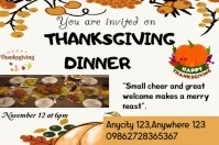 Maximalist Thanksgiving Poster Template  Poster