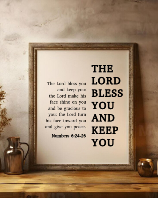 Maximalist The Lord Bless And Keep You Bible Verse Instagram Portrait ...