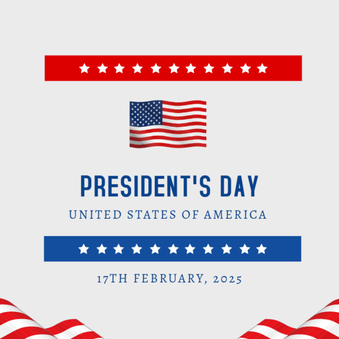 Maximalist The President's Day Editable Template Instagram Post