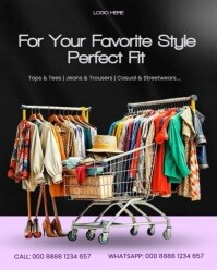 Nero Fashion Sale Instagram Portrait Template