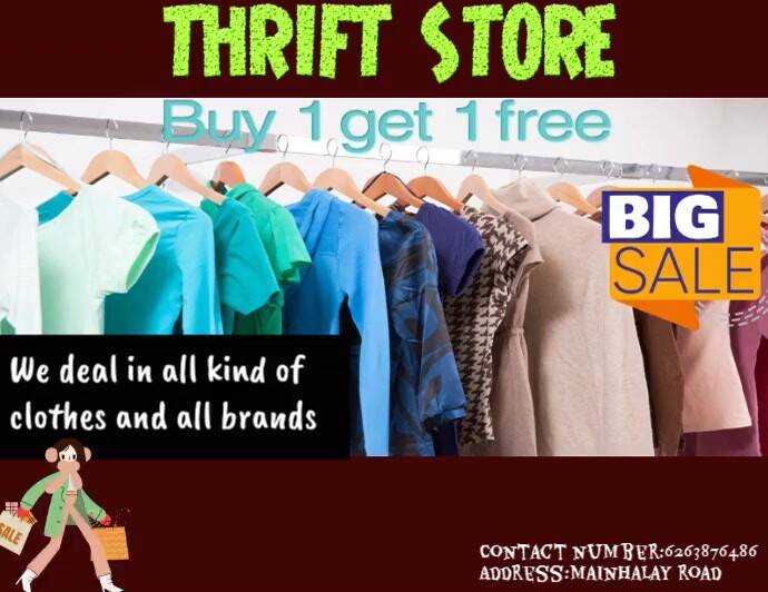 Maximalist Thrift Store Flyer Template Flyer (us Letter) Pamflet (VSA Brief)