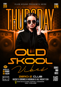 Maximalist Thursday Old Skool Vibes A4 template