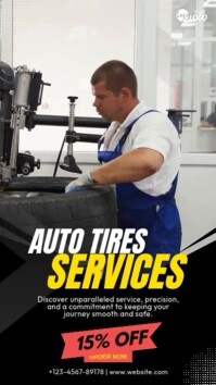 Maximalist Tire Shop Instagram Story template
