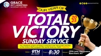 Maximalist Total Victory Sunday Service Twitter Post template