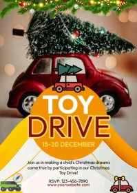 Maximalist Toy Drive Flyer Template A6
