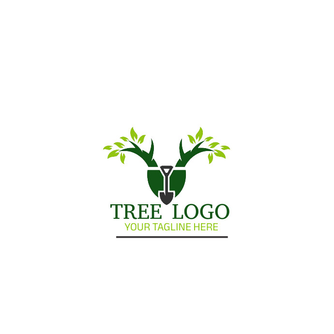 Maximalist Tree Logo For Sale template