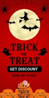 Maximalist Trick Or Treat Sale Roll Up Banner 3' × 6' template