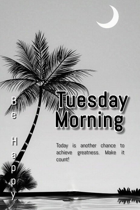 Maximalist Tuesday Morning Banner 4' × 6' Template | PosterMyWall