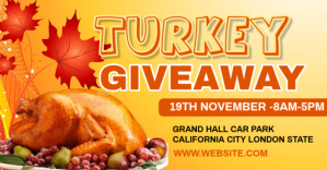 Maximalist Turkey Giveaway Template Design Facebook Ad
