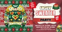 Maximalist Ugly Sweater Party Facebook Event Cover template