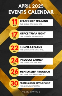 Maximalist Upcoming Events Poster Half Page Wide template
