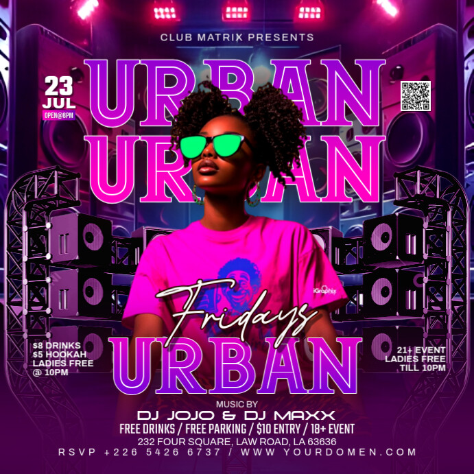 Maximalist Urban Friday's  Square (1:1) 方形(1:1) template