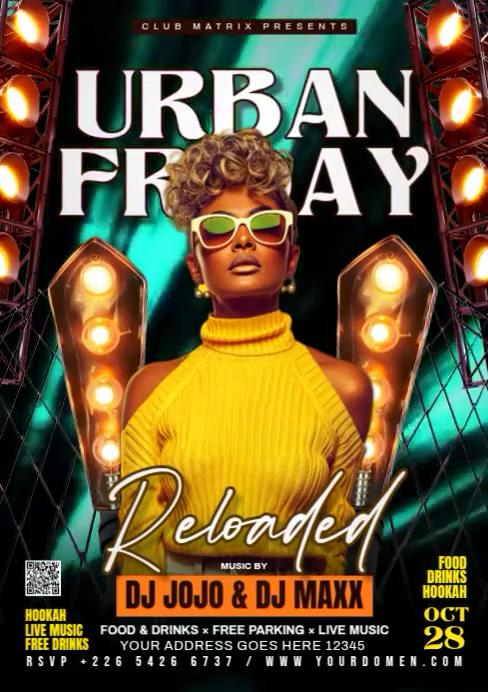 Maximalist Urban Friday Reloaded  A4 template