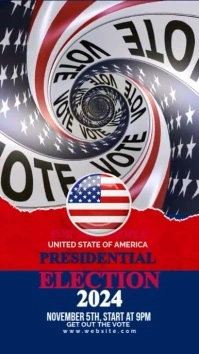 Maximalist Us Election Digital Display  Digital Display (9:16) template
