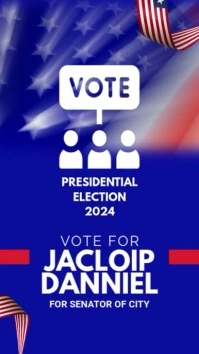 Maximalist Us Election Digital Display Digital Display (9:16) template