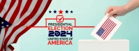 Maximalist Us General Election Day Facebook Cover Photo template