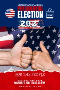Maximalist Us General Election Template Pinterest Graphic