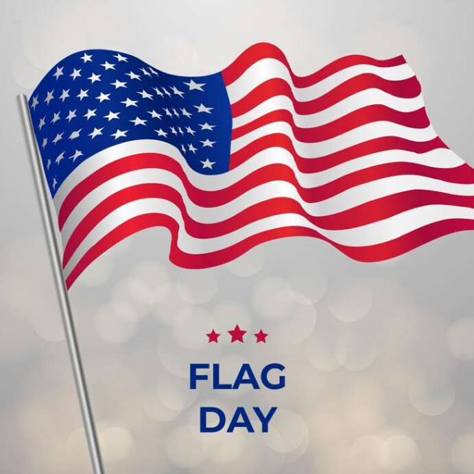 Maximalist Usa Flag Day Tribute Instagram Post Template | PosterMyWall