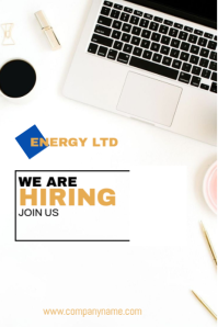 Maximalist Vacancy Poster Template  Pinterest Graphic