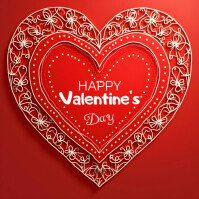 Maximalist Valentine's Day Flyer Logo template