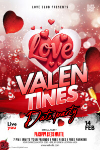 Maximalist Valentine's Day Night Party Pinterest Graphic Pinterest Graphic template