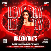 Maximalist Valentine Day Poster Square (1:1) template