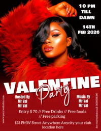 Maximalist Valentine  Flyer (us Letter) Pamflet (Letter AS) template