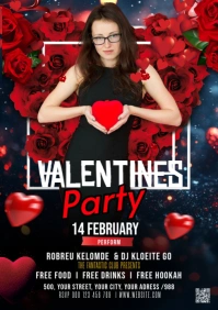 Maximalist Valentines Day Flyer A2 template