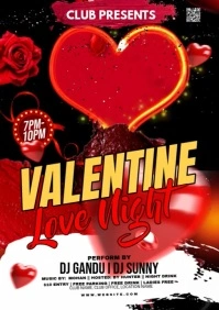 Maximalist Valentines Day Flyer A4 template