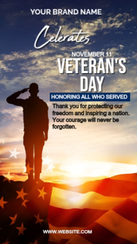 Maximalist Veteran's Day  Instagram Story template