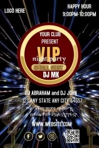 Maximalist Vip Night Party  Pinterest Graphic template