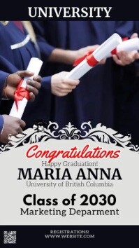 Maximalist Virtual Graduation Party Instagram Story template