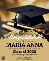 Maximalist Virtual Graduation Party Instagram Portrait template