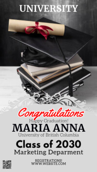 Maximalist Virtual Graduation Party Instagram Story template
