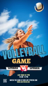 Maximalist Volley Ball  Instagram Story template