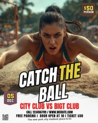 Maximalist Volleyball  Instagram Portrait template