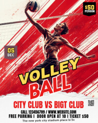 Maximalist Volleyball  Instagram Portrait template