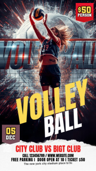 Maximalist Volleyball  Instagram Story template