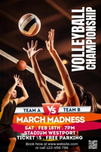 Maximalist Volleyball Tumblr Graphic template