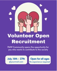 Maximalist Volunteer Needed  Instagram Portrait template