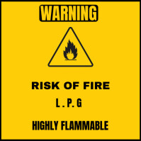 Maximalist Warning, Risk Of Fire  Flyer (us Letter) Instagram Post template
