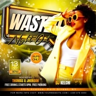 Maximalist Wasted Night Party Flyer Instagram Post template